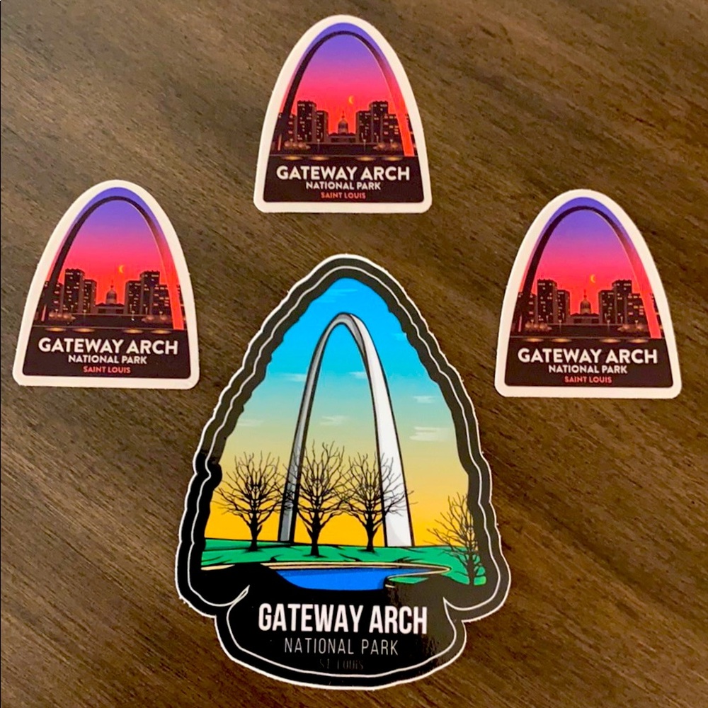 St. Louis Arch Sticker Set
